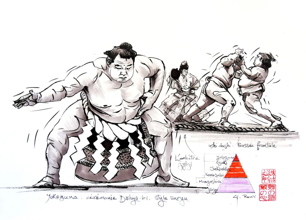 Dessins – Kendo Iaido Sumo_008 — Georges Roux