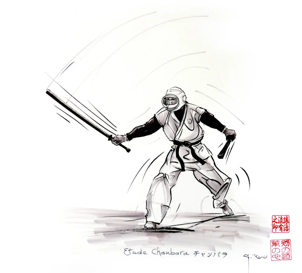 Dessins – Kendo Iaido Sumo_014 — Georges Roux