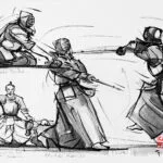 Dessins – Kendo Iaido Sumo_026 — Georges Roux