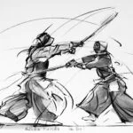 Dessins – Kendo Iaido Sumo_027 — Georges Roux