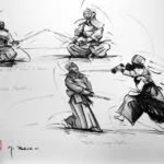Dessins – Kendo Iaido Sumo_029 — Georges Roux