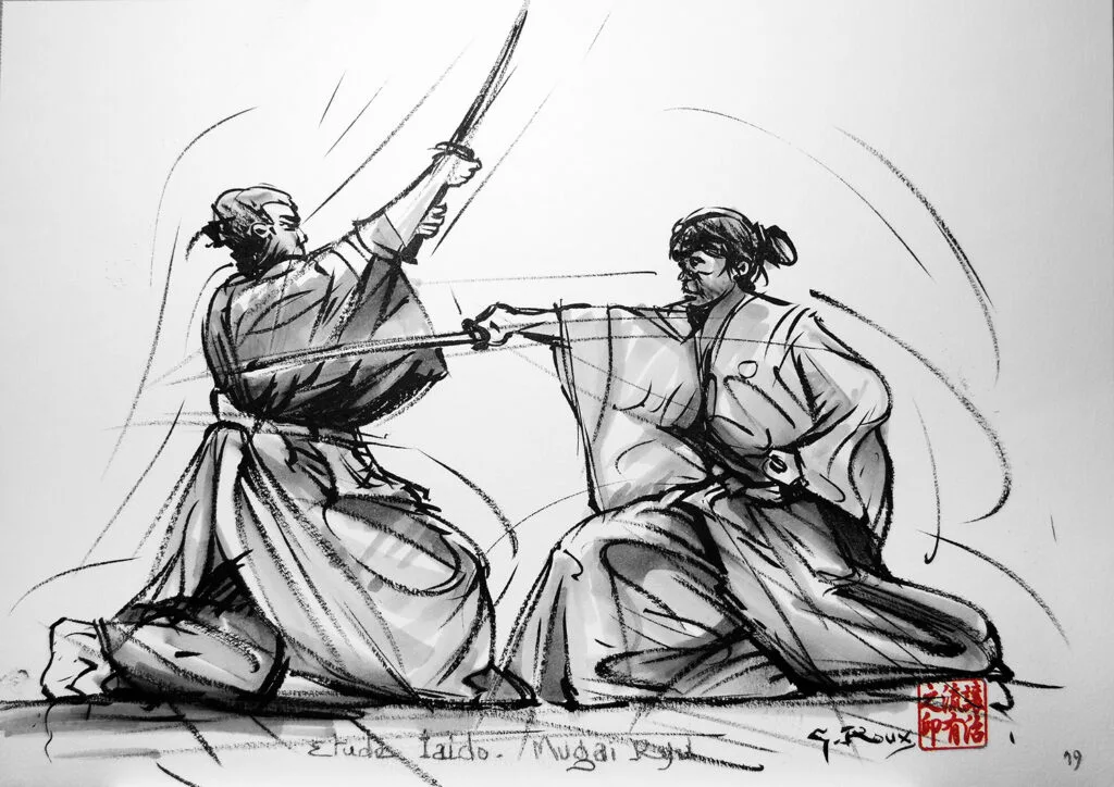 Dessins – Kendo Iaido Sumo_035 — Georges Roux