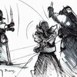Dessins – Kendo Iaido Sumo_042 — Georges Roux