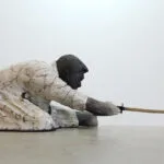 Détail d'une pièce en Raku Iaido montrant le mouvement du sabre, par Georges Roux — Georges Roux
